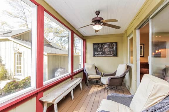 Screened porch pt water views hot tub walk to Saug - Image 2